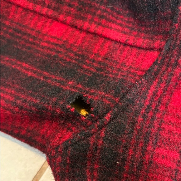 1960’s Woolrich Buffalo Plaid Hunters Coat Wool Vintage Field Coat Size 40 - Picture 14 of 14
